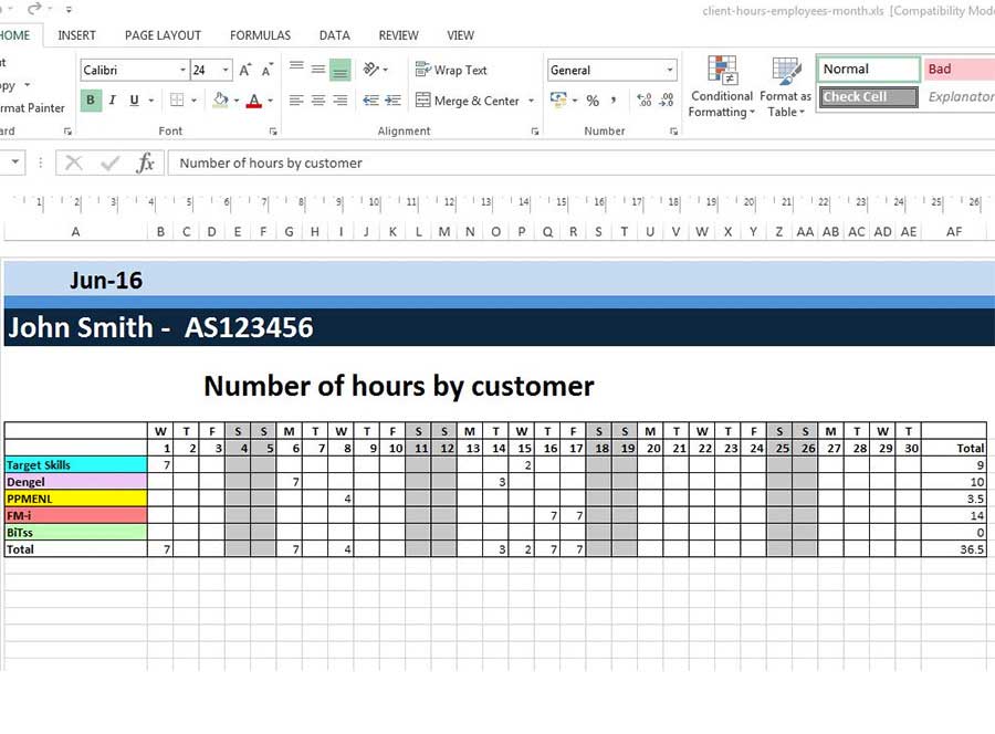 staffing excel template