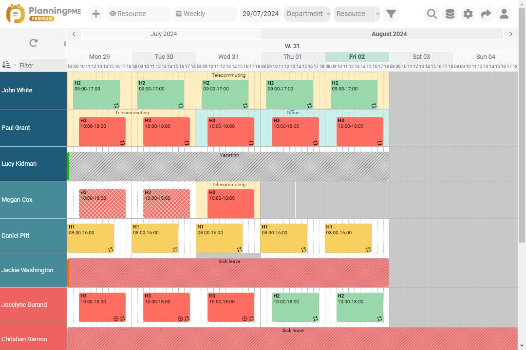 Overview of remote working employees